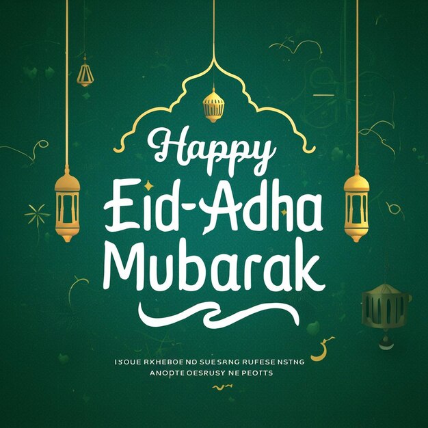 Happy EidulAdha Mubarak Celebration Presentation Festive Illustrations