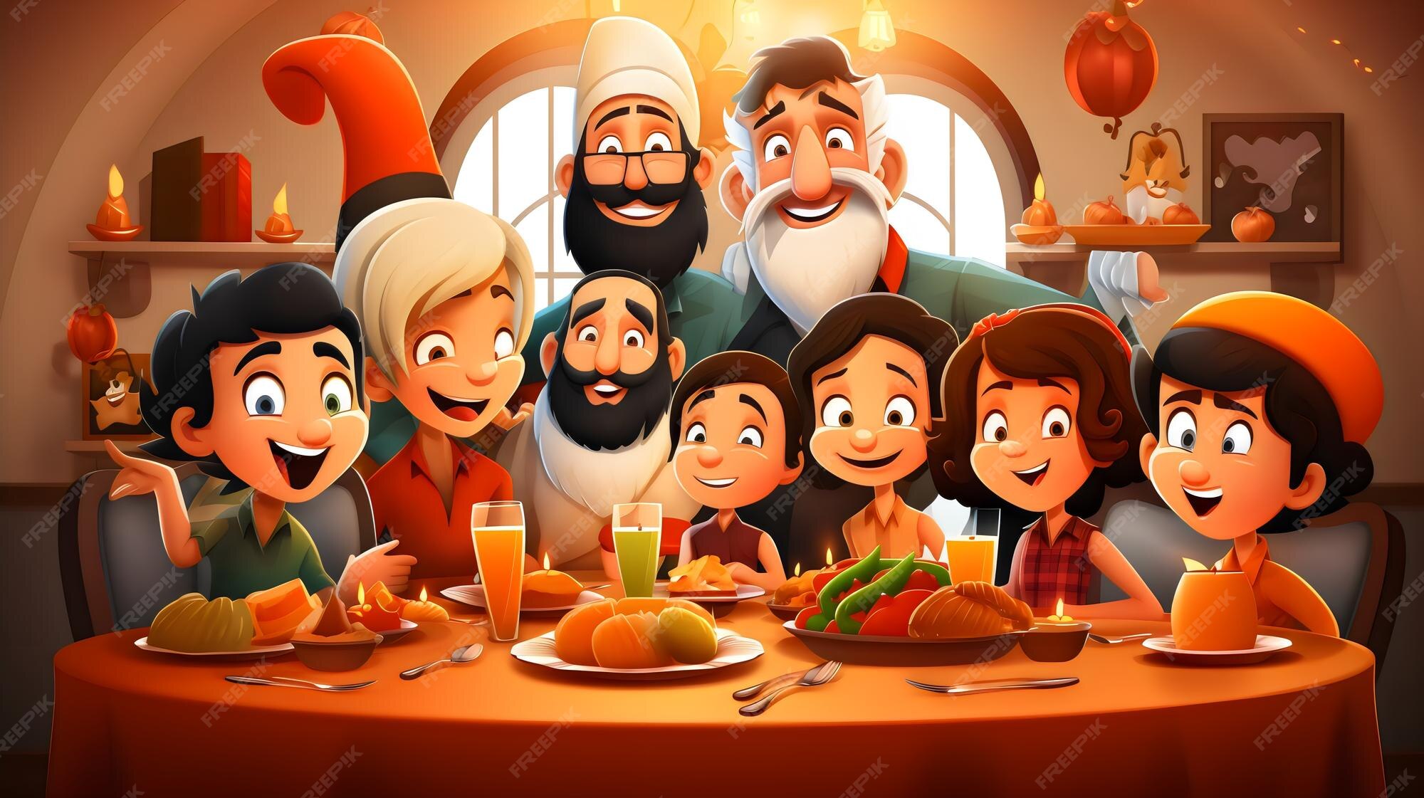 Premium AI Image Happy Family Christmas Dinner Party premium-ai-image-happy-family-christmas-dinner-party