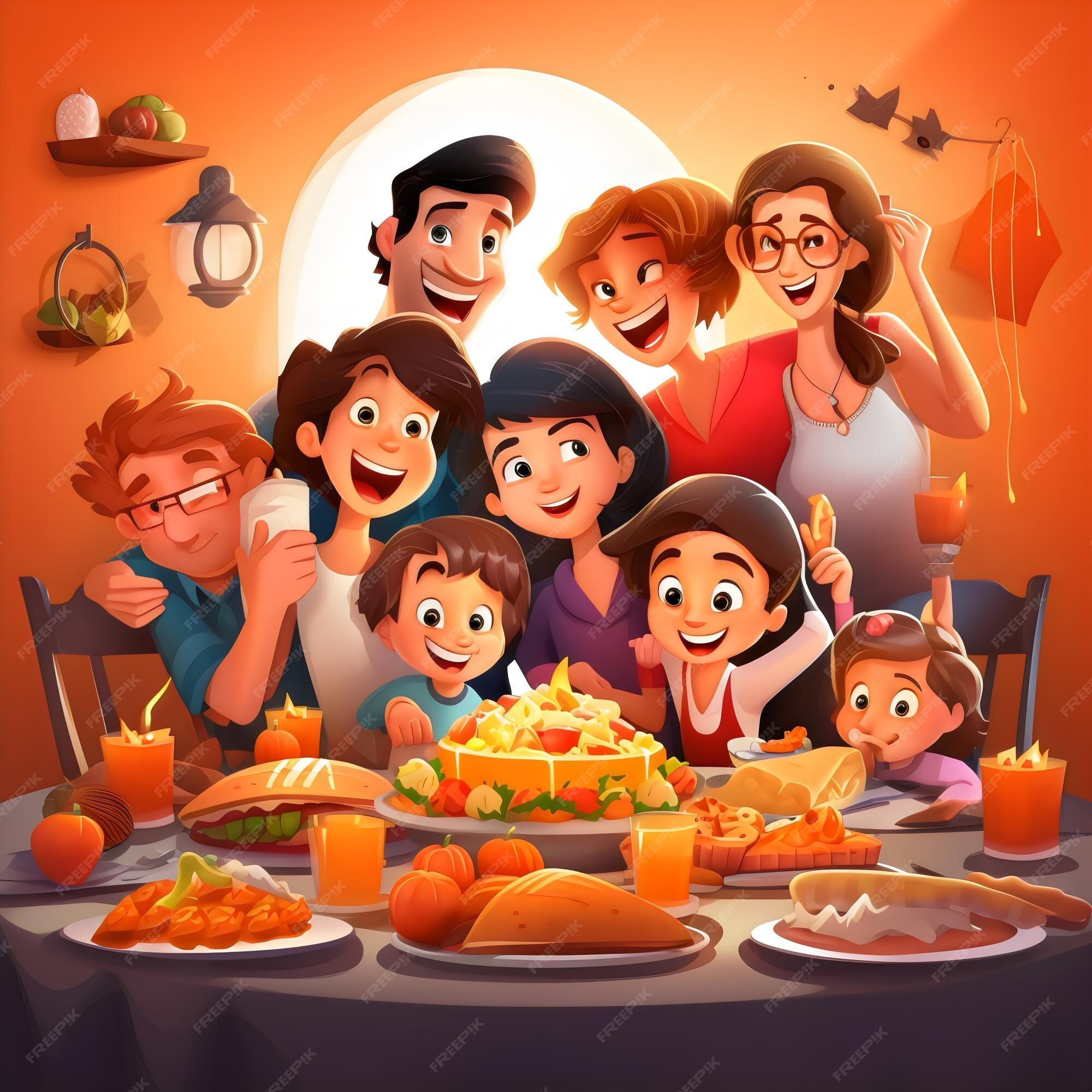 Premium AI Image Happy Family Christmas Dinner Party premium-ai-image-happy-family-christmas-dinner-party