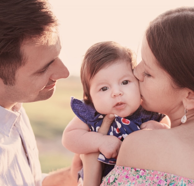 Happy family outdoor