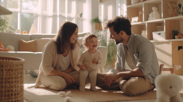 Photo happy family photography