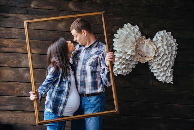 Happy family waiting for baby