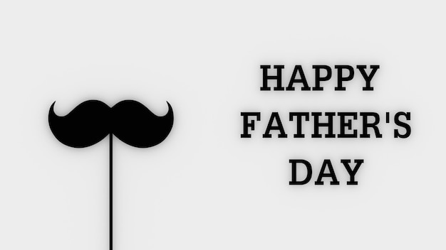 Happy father's day design on a white background