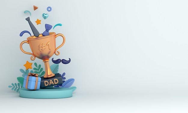 Happy Fathers Day decoration background