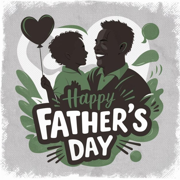 Photo happy fathers day wise card and poster template