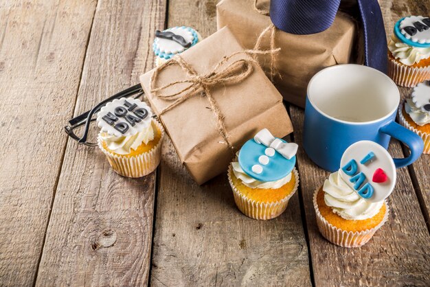 カップケーキとハッピー父の日