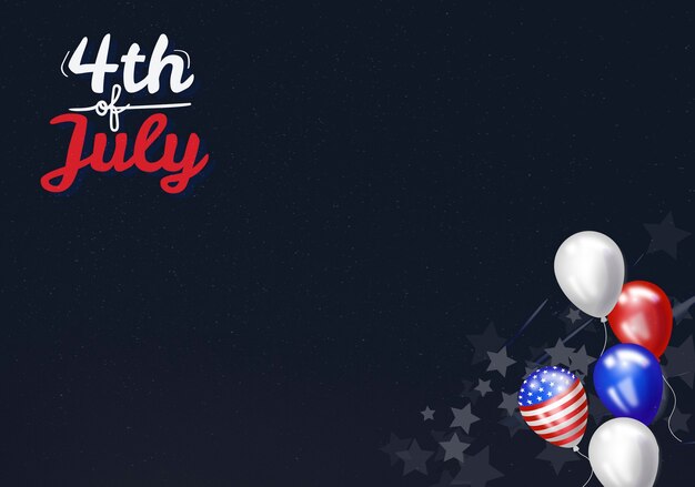 Happy fourth of july celebration