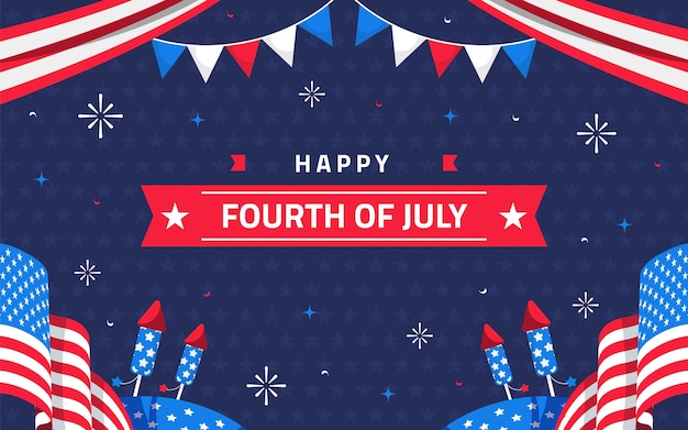 Happy fourth of july celebration