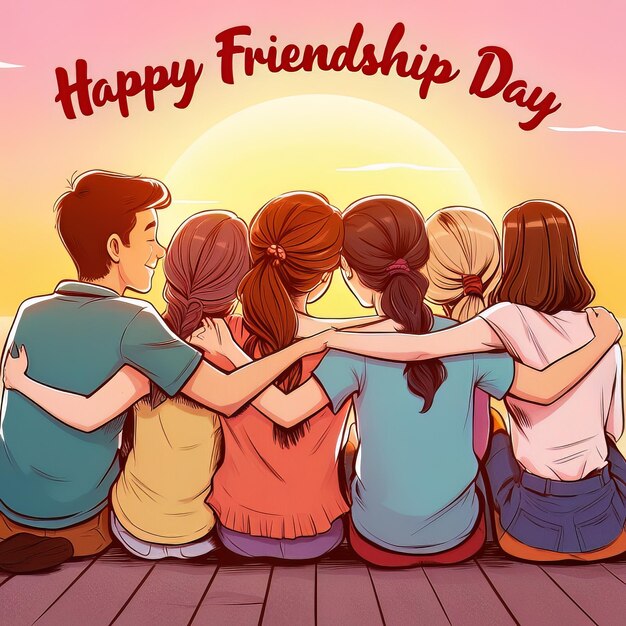 Happy Friendship Day ai generated