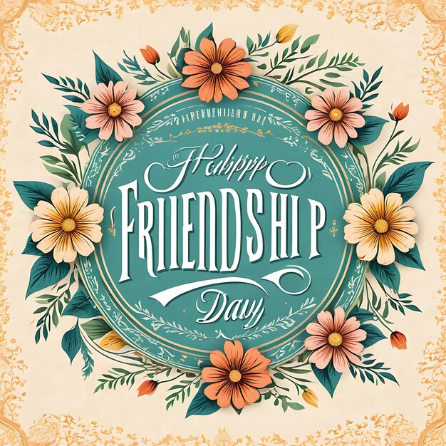 Happy Friendship Day illustration design