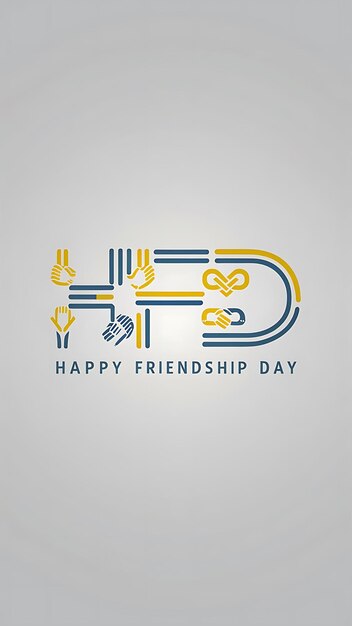 Happy Friendship Day illustration design