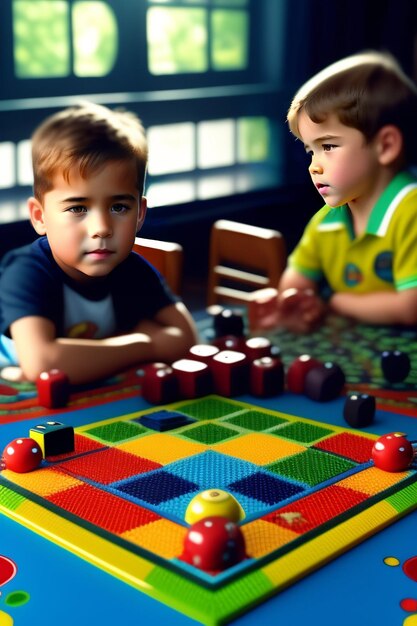 写真 子供の日の幸せな友情の日、お互いを愛し合い、祝い、抱き合う