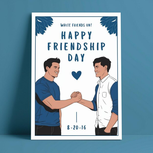 사진 행복한 우정의 날 포스터 디자인