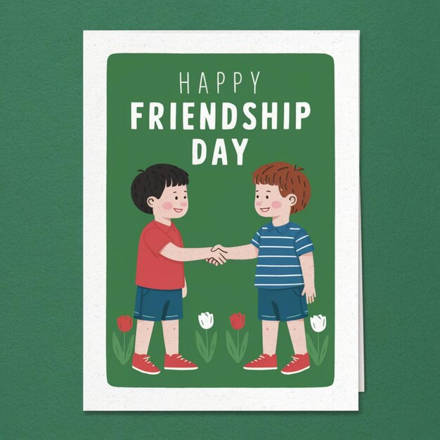 행복한 우정의 날 포스터 디자인