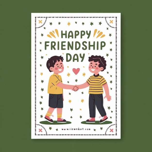 友情の日のポスターデザイン
