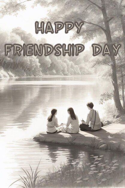 Photo happy friendship day