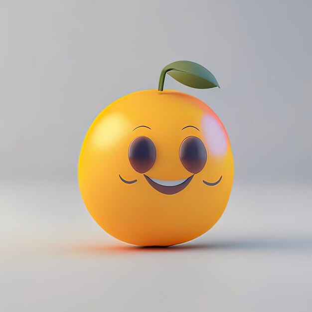 Happy and funny fruit mascot generative ai