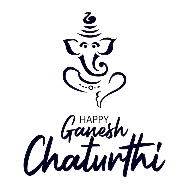 Foto happy ganesh chaturthi hindoe feest achtergrondontwerp