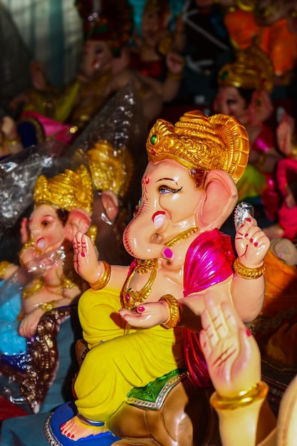 행복한 Ganesh Chaturthi 힌두교 신 Ganesha