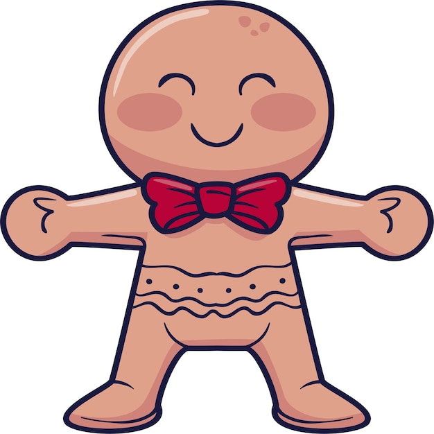 happy gingerbread man design