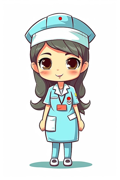 Happy Girl in Doctor Attire Medical tests concept Ai generated