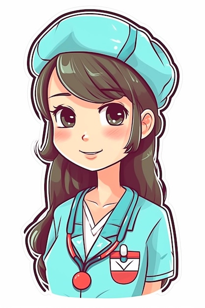 Happy Girl in Doctor Attire Medical tests concept Ai generated