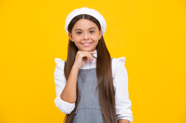 Happy girl face positive and smiling emotions Lifestyle portrait of a child girl smiling at camera youth day Happy childrens day