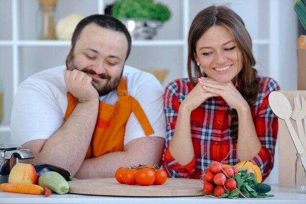 Happy girlfriend and boyfriend