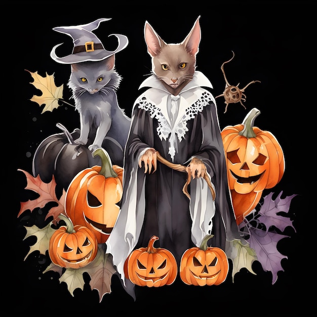 Happy Halloween Design Halloween Clipart Generative AI