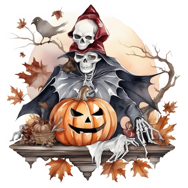 Happy Halloween Design Halloween Clipart Generative AI