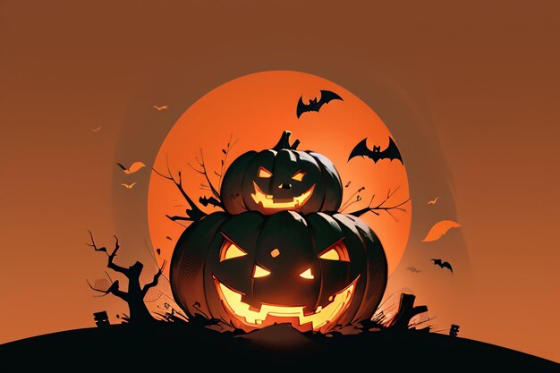 Happy Halloween Girl Event Background Wallpaper Promotional Poster Design Illustration Cartoon