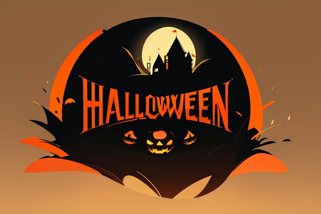 Счастливый Хэллоуин Девушка Событие Фон Обои Рекламный Дизайн Плаката Иллюстрация Мультфильм