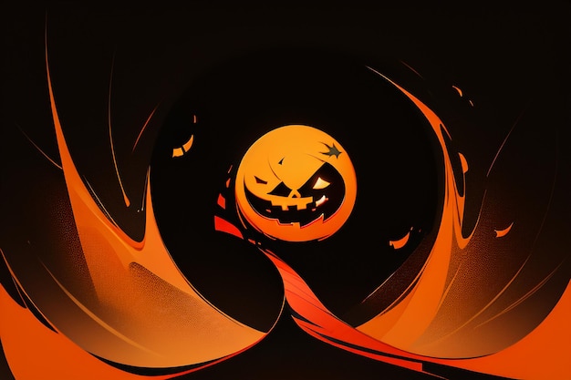 Happy Halloween Girl Event Background Wallpaper Promotional Poster Design Illustration Cartoon