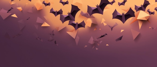 Happy halloween holiday spooky scary background scene with bats