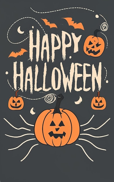 Photo happy halloween poster