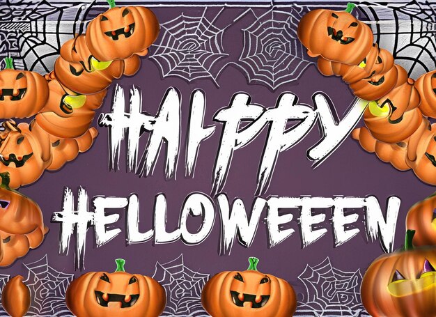 Photo happy halloween text