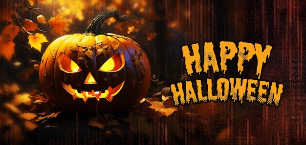 Happy Halloween Trick Or Treat Banner Design
