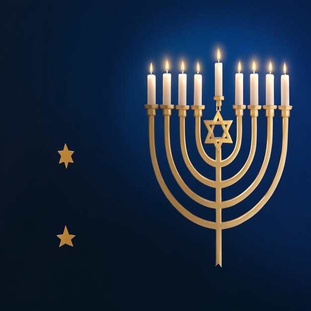 Foto happy hanukkah star david achtergrond afbeeldingen collecties schattige behang ai gegenereerd