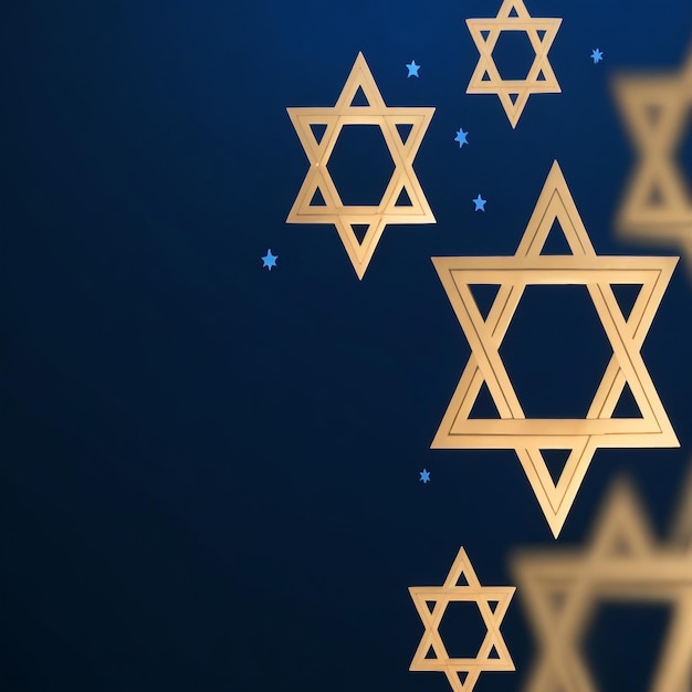 Foto happy hanukkah star david achtergrond afbeeldingen collecties schattige behang ai gegenereerd