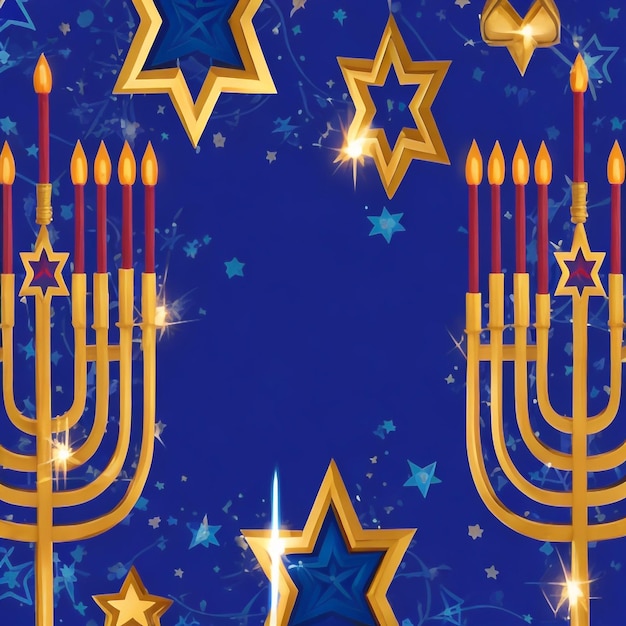Happy hanukkah star david background images collections cute wallpapers ai generated