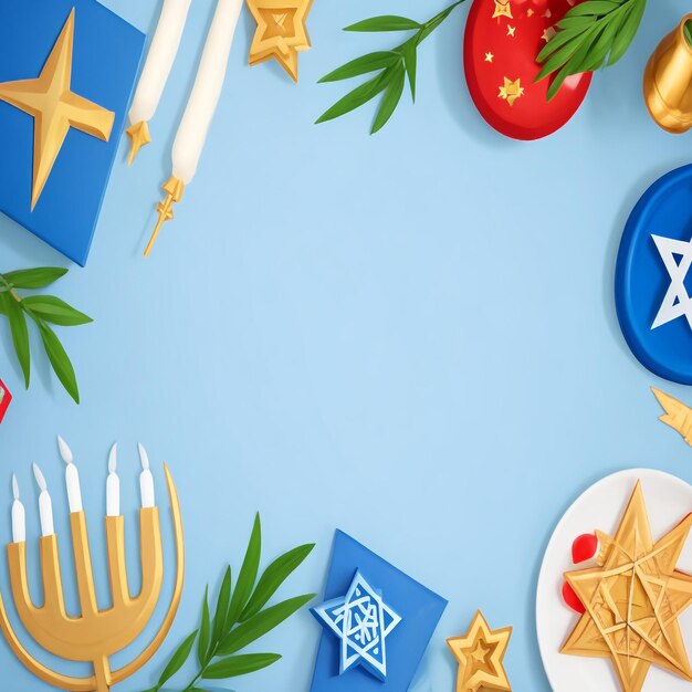 Photo happy hanukkah star david background images collections cute wallpapers ai generated