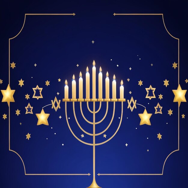 Happy hanukkah star david background images collections cute wallpapers ai generated