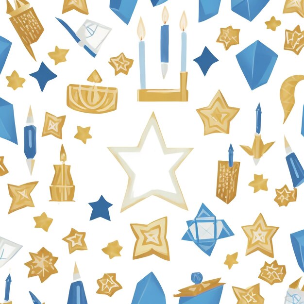 Happy hanukkah star david background images collections cute wallpapers ai generated