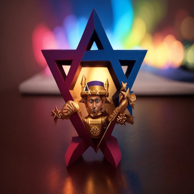 Happy hanukkah star david background images collections cute wallpapers ai generated