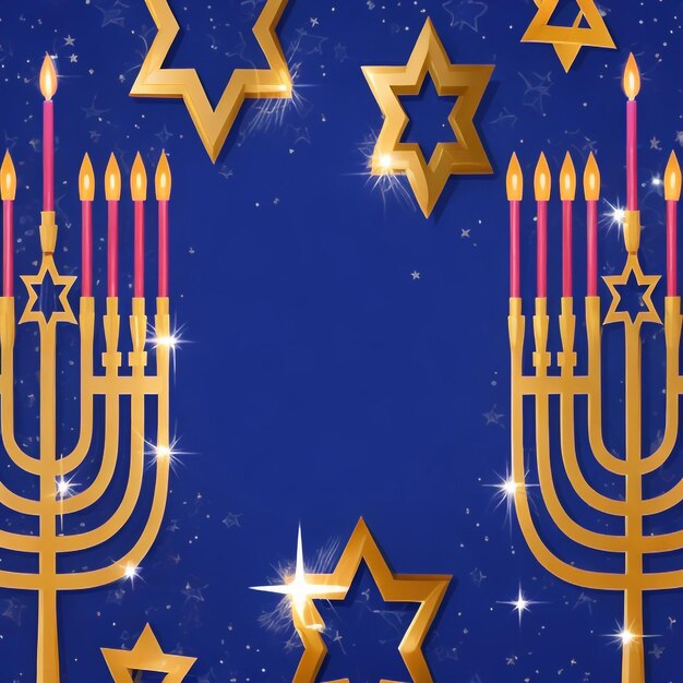 Happy hanukkah star david background images collections cute wallpapers ai generated