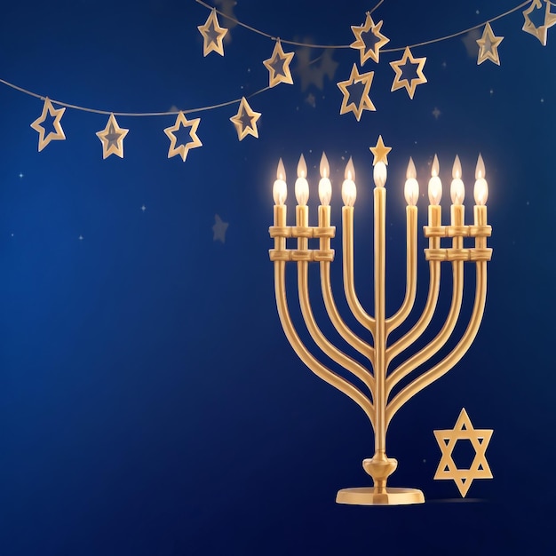 Happy hanukkah star david background images collections cute wallpapers ai generated