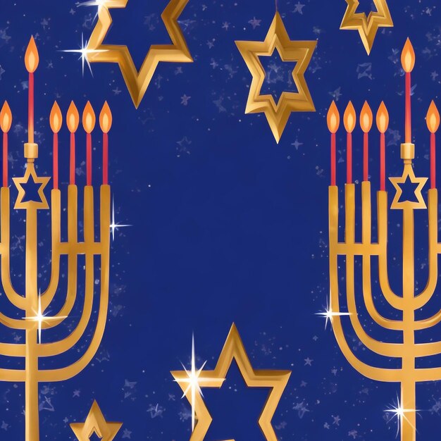 Photo happy hanukkah star david background images collections cute wallpapers ai generated