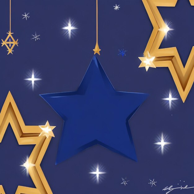 Happy hanukkah star david background images collections cute wallpapers ai generated