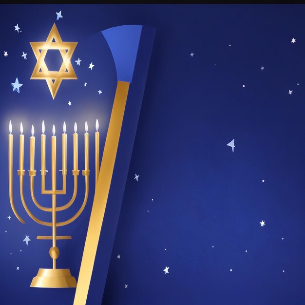 Photo happy hanukkah star david background images collections cute wallpapers ai generated