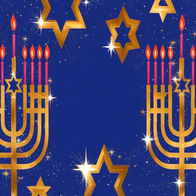 Foto felice hanukkah star david immagini di sfondo collezioni di carte da parati carine ai generate